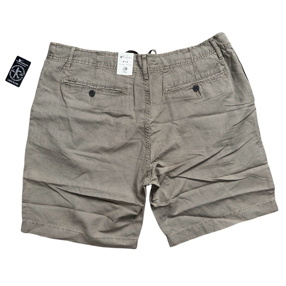New Lucky Brand Linen Blend Flat Front Chino Shorts 9" Men's 40 MSRP $69.50 - Picture 8 of 9
